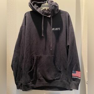 Joe Josts Long Beach Calif. Cotton Sweatshirt Hoodie Navy Blue pre owned XL Men